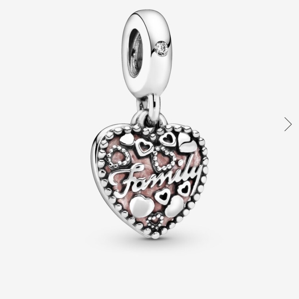 PANDORA Love Makes A Family Heart Dangle Charm
